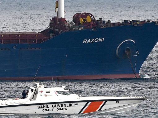 El barco con cereales ucranianos recibió autorización para seguir su ruta hacia el Líbano